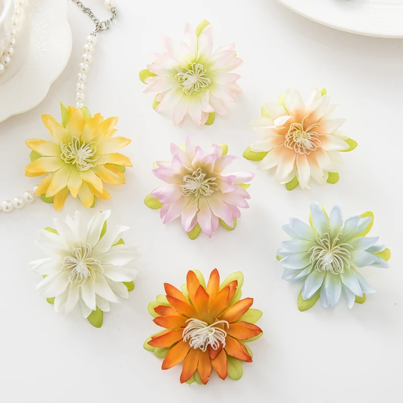 50/100 Stück Künstliche Blumen aus Seide, Kleine Lotusblumen für Heimdekoration, Tischdekoration, Kränze, Hochzeits- und Brautaccessoires, Kopfbedeckungen, DIY-Geschenkbox – Detail 5