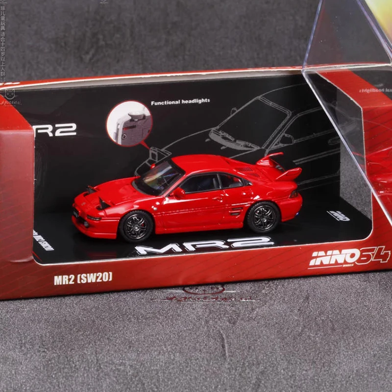 

INNO МОДЕЛЬ 1/64 MR2 SW20 Модель автомобиля из сплава Статическая коллекция Украшенные праздничные подарки Игрушки