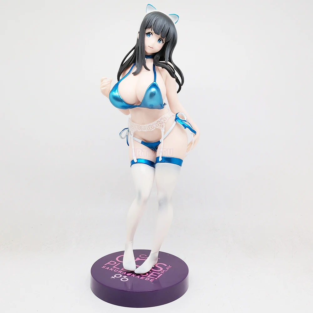 26cm Sakura Kaede Swimming DAIKI Nine Poems Girls Toys Japanese Anime Figures PVC Action Figure Toy Game Collectible Model Doll