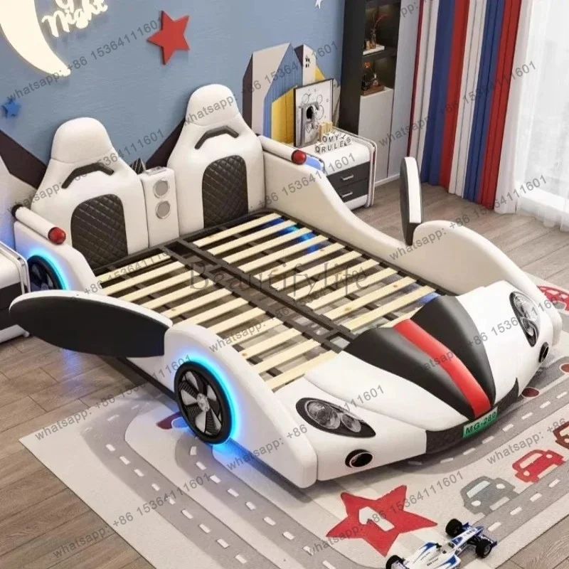 LJY Automotive exterior design multi-functional  bed 150x200cm High end luxury bed 2 people letto matrimoniale furnitu