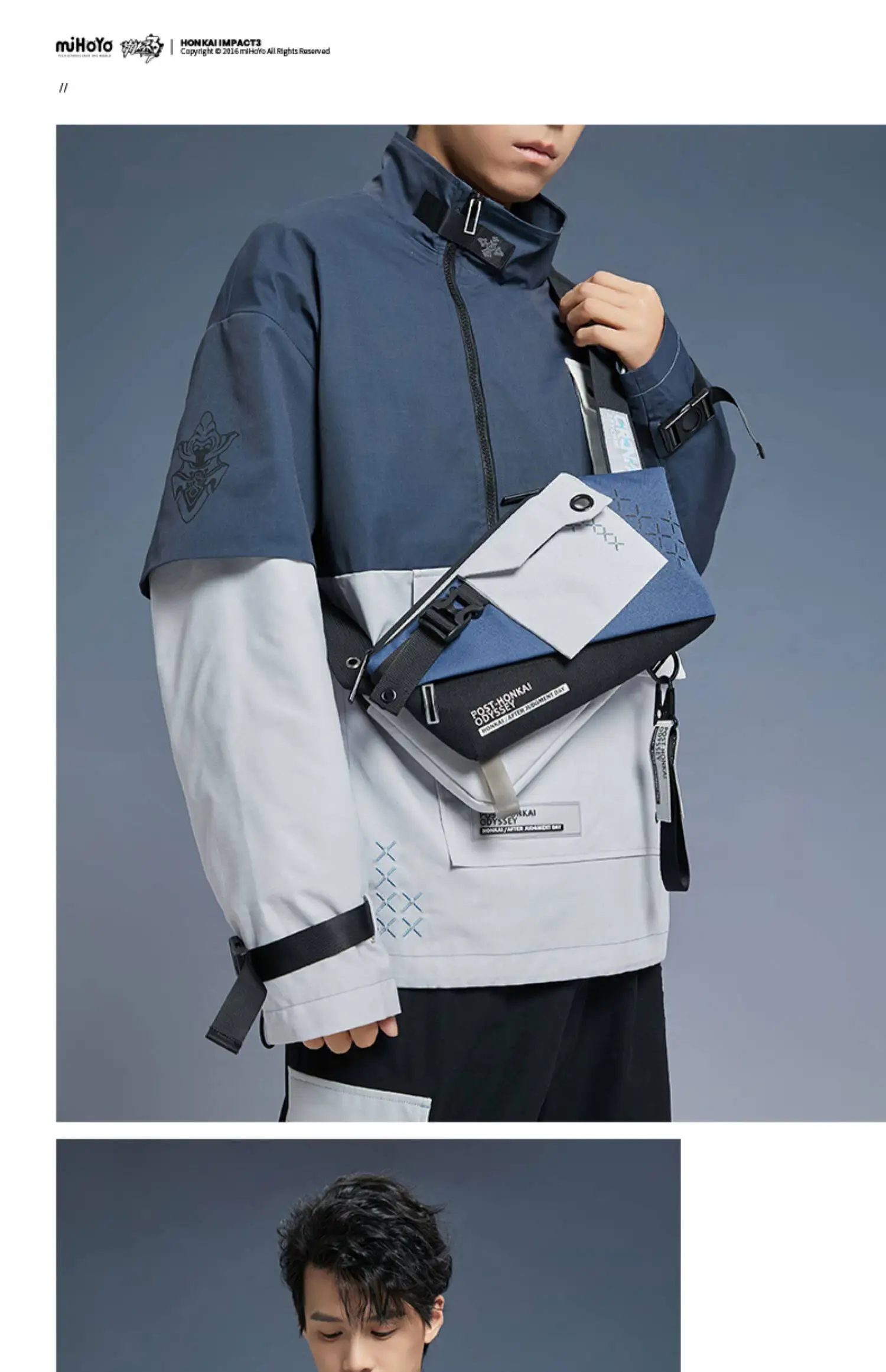 MiHoYo Honkai Impact 3 Bronya Silverwing: N-EX Theme Crossbody Bag, Cosplay-Themed Practical Chest Bag & Accessory view 4
