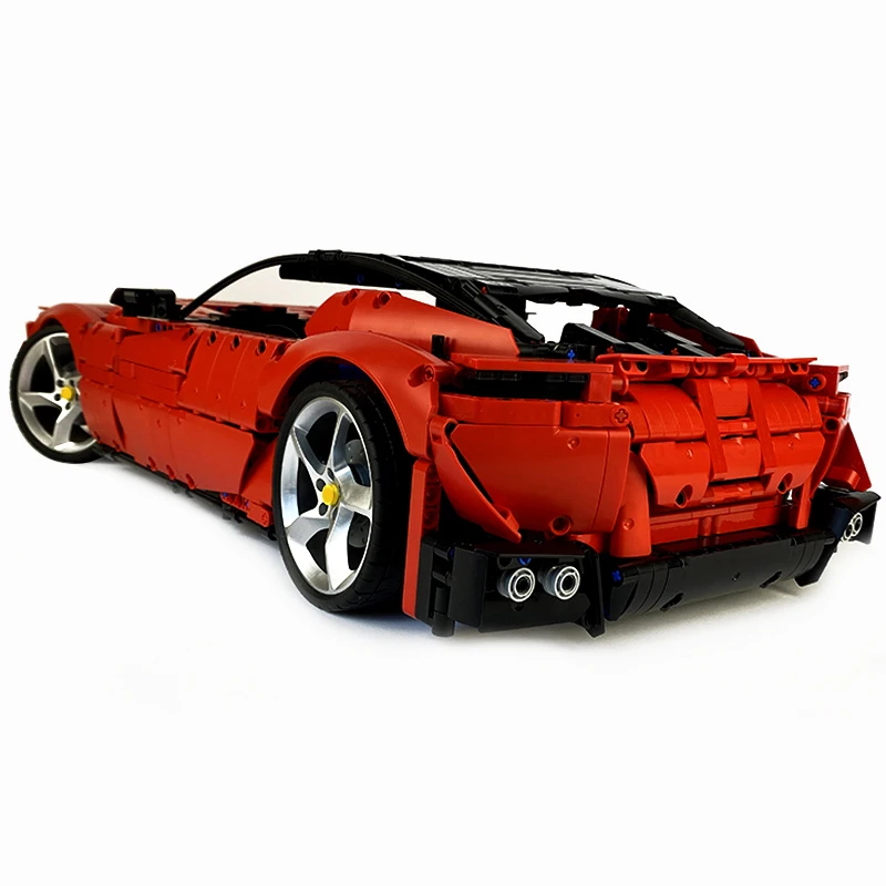 3778pcs MOC-123054 Red Super SportsCar Roma Compatible 42143 Buidling Blocks Bricks Educational Puzzle Toys Birthday Gifts