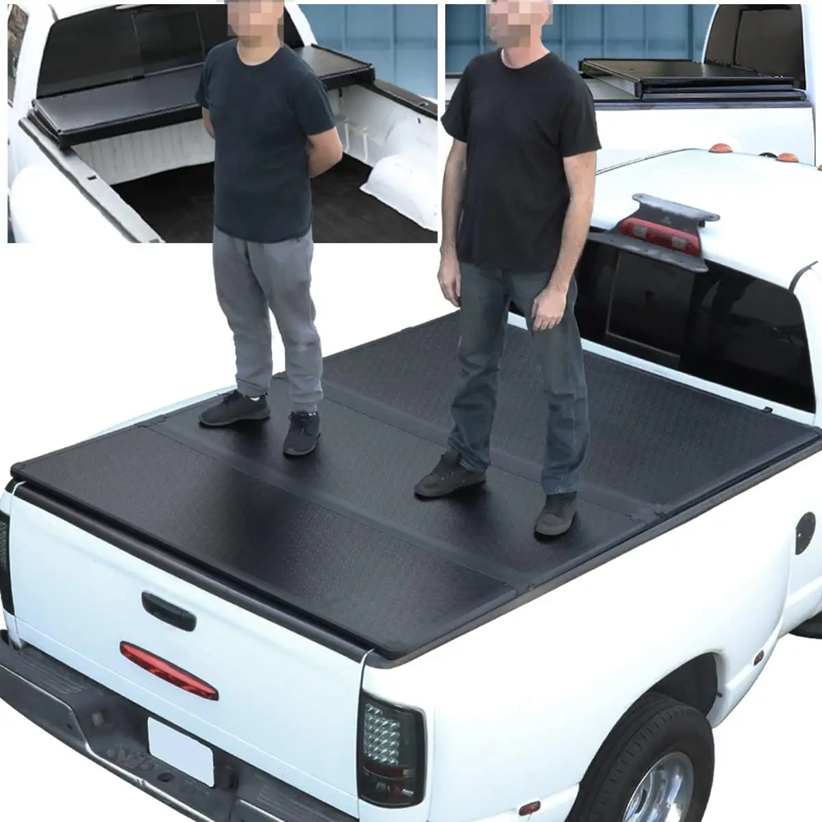 Wholesale Aluminum Alloy High Quality Hard Folding Truck Bed Cover Kit Hard Tri-Fold Tonneau Cover For Toyota Hilux Adventure