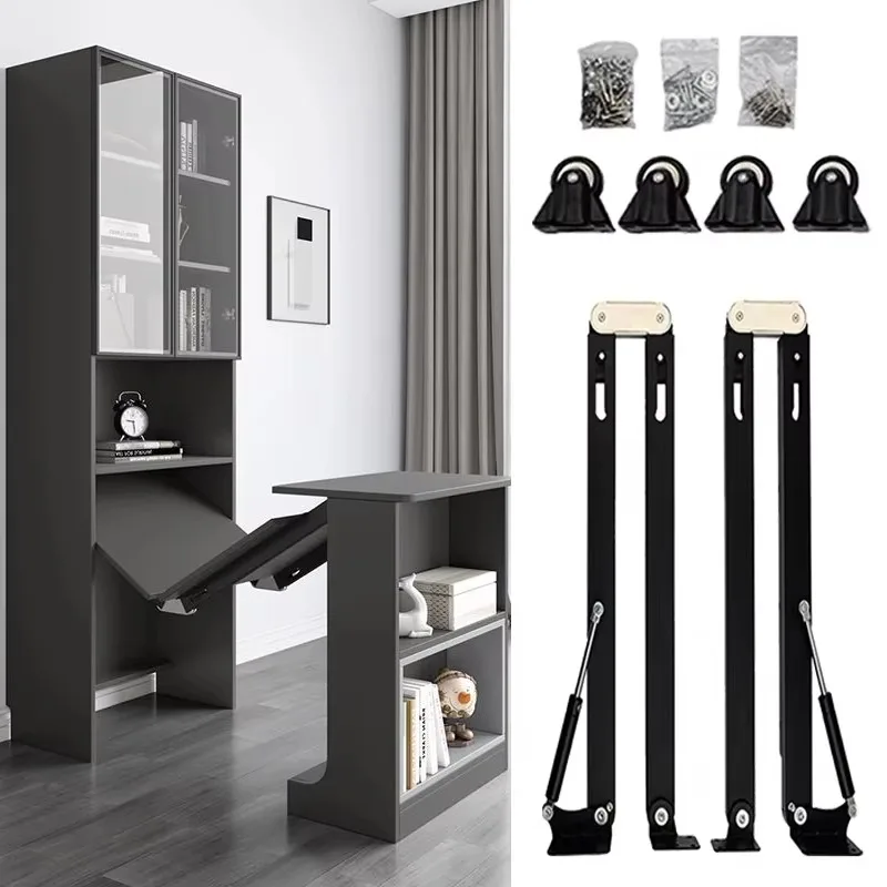 Furniture Function Slide Fitting Hinge Hardware Dining Coffee Space Saving Cabinet Telescoping Extension Mechanism Folding Table