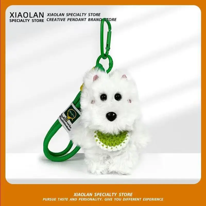 

Cute Dog Highland Cartoon Pendant Plush Doll Bag Keychain Gift Pendant