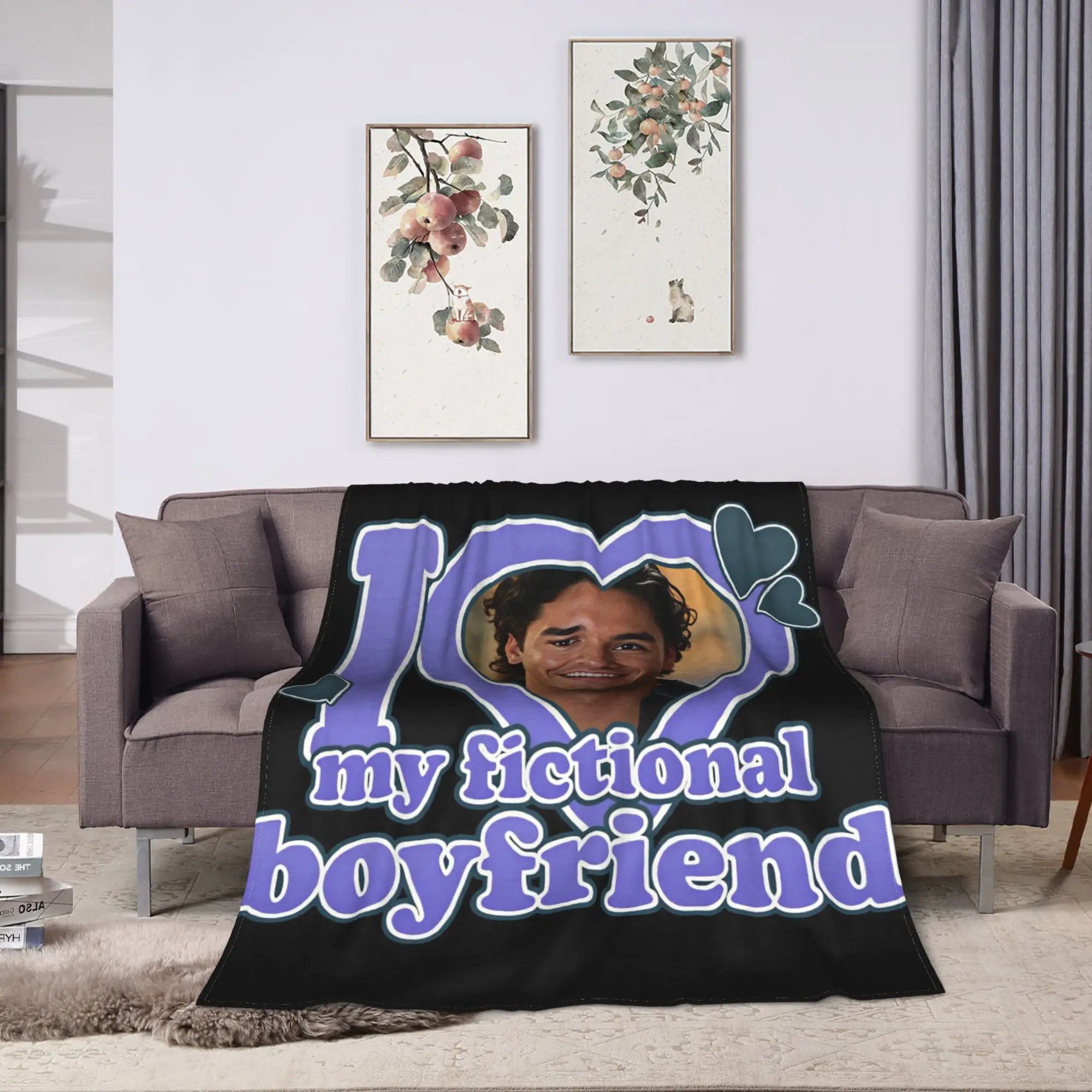 Garrett Graham I Heart My Fictional Boyfriend Blanket Soft Comfy  Throw Blanket Spring Adults Child Outdoor Travel Bedspread