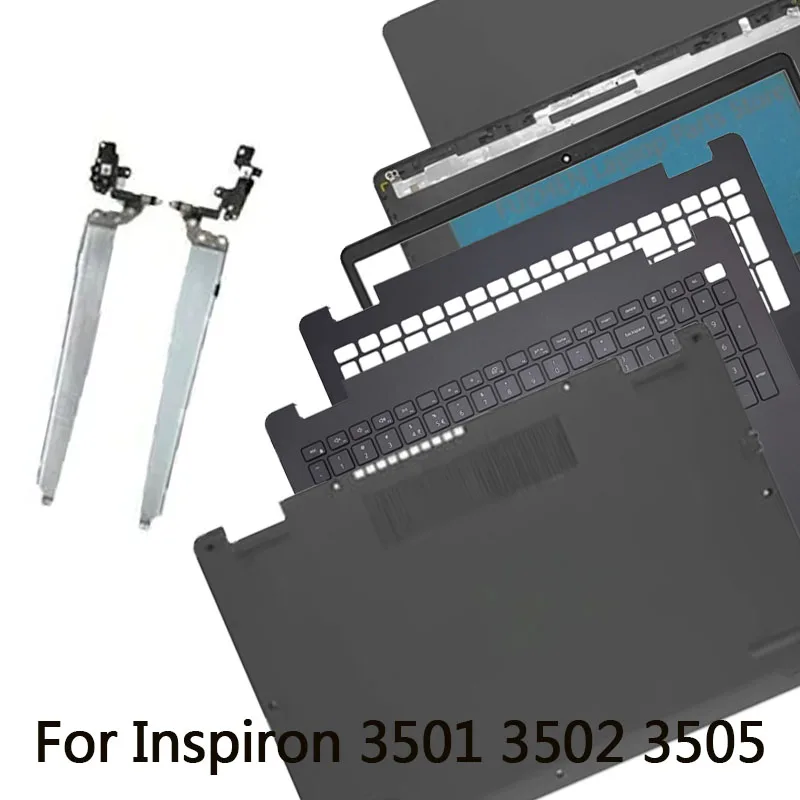 

New For Inspiron 3500 3501 3502 3505 Laptop LCD Rear Cover Front Frame Palm Pad Keyboard Bottom Cover Hinge black