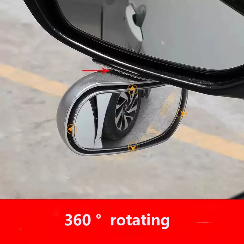 360 degrees mini assistant rearview mirror high definition convex mirror with broader view for observe obstacles or kids in car