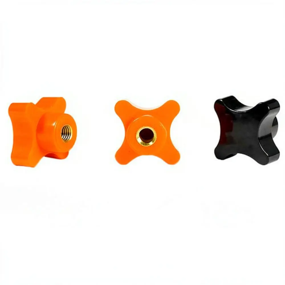 Industrial Cross Shape Knob Bakelite Handwheel Tightening Handle Machine Equipment Adjustment Component Fastener Hardware Tool