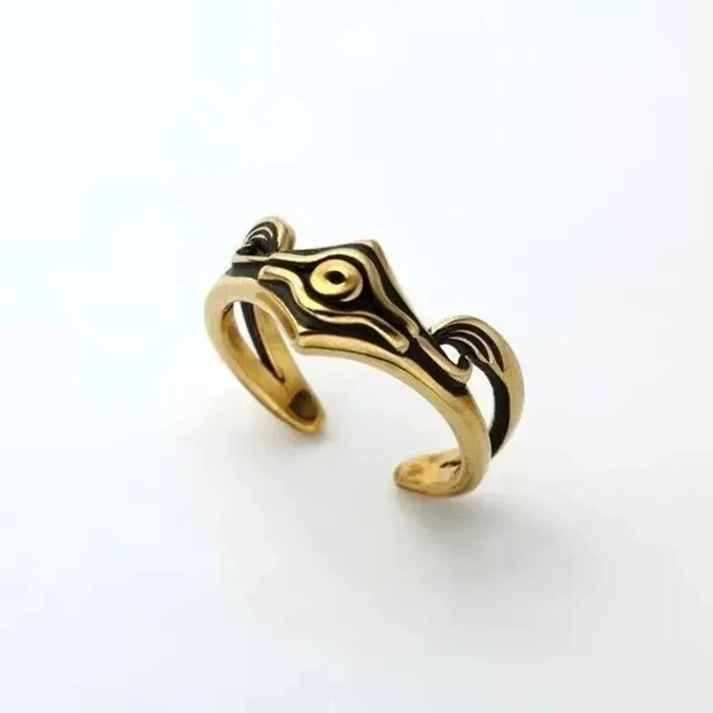 Anime Duel Monsters Rings ATEM Cosplay Jewelry Prop Accessories Ring Metal Adjustable Unisex Xmas Gifts