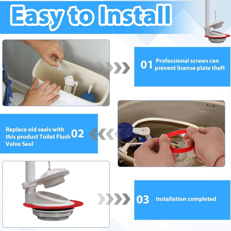 قطعتان من مانسفيلد، أجزاء حشية المرحاض من مادة السيليكون المطورة 210 و211 (أحمر) #4
