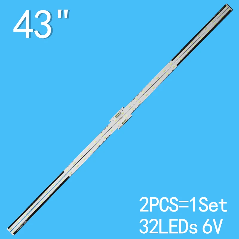 2 Stuks/Kit Led Strip Lb43045 V0_00 Lb43026 4-595-780 KD-43XF7096 Lc430eqe Sk A2 77922 DFD-8 Kd-43XE7093 Kd-43XE7073 Lc430eqy