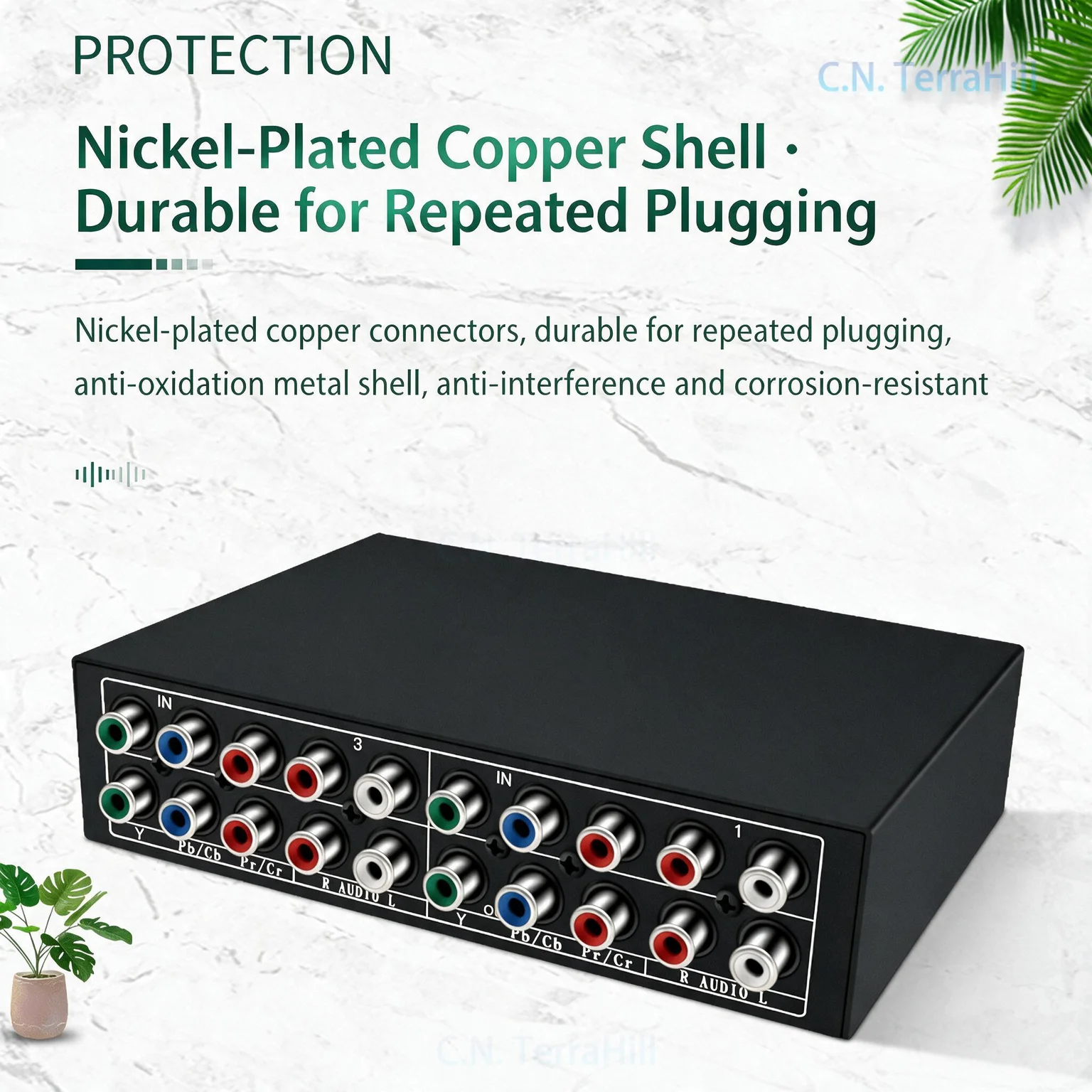3x1 HDMI? No—YUV Component Video Switch 3 In 1 Out 1080P YPbPr Selector for DVD Player HDTV DSW31