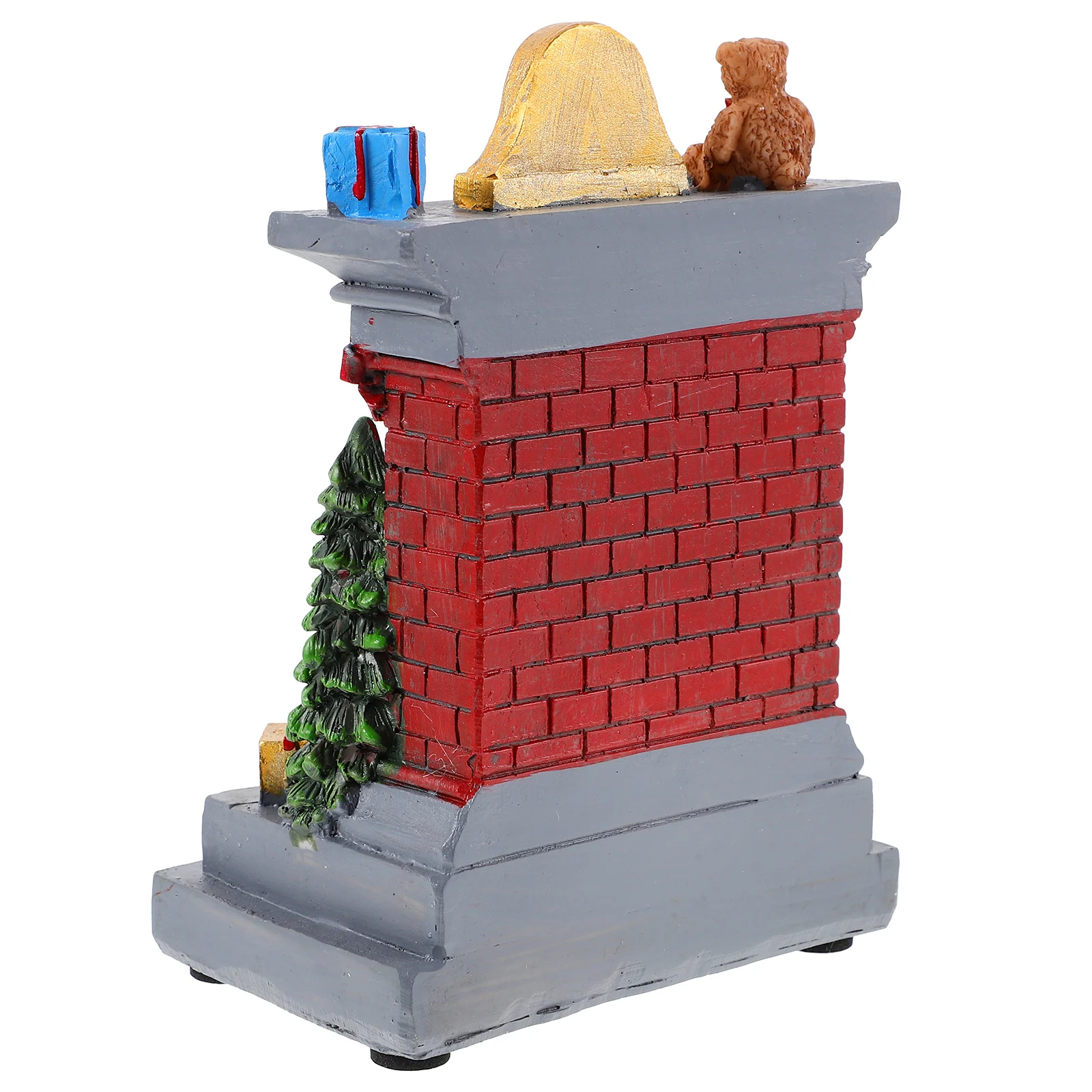 

Glowing Santa Table Wear-Resistant Christmas Lamp Lamp Christmas Decor Gifts Vintage Fireplace Night Light Reusable Festive