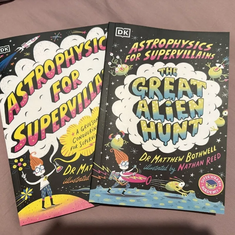 

Книги по астрофизике для суперзлодеев – детская научная литература, космос, обучение в рамках программы STEM, забавные иллюстрированные детские книги, учебные пособия