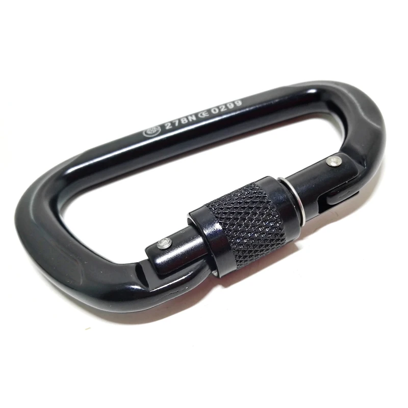 Outdoor Mountaineering Rock Climbing Screw Lock, Big D Buckle, EU CE Safety Certification, E0425, 26KN