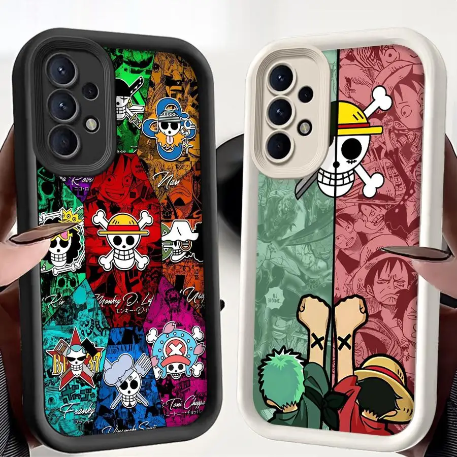 

One Piece Cool Luffy Logo TPU Soft Phone Case for Samsung Galaxy A23 A12 A14 A56 A36 A33 A16 A26 A22 A34 A24 A13 A32