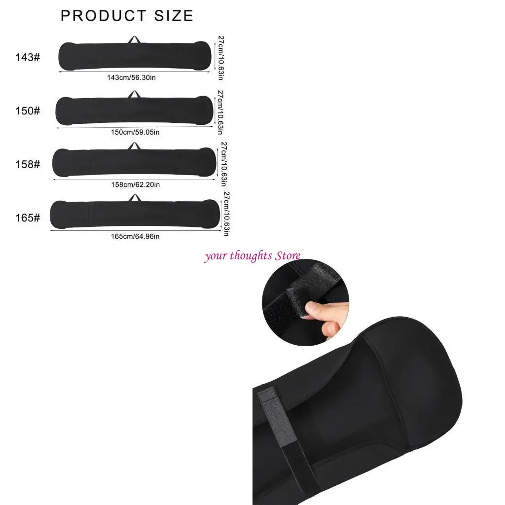 

Ski Board Bag Snowboard Carrying Case Stretchable Snowboard Bag Handheld Case 4XBB