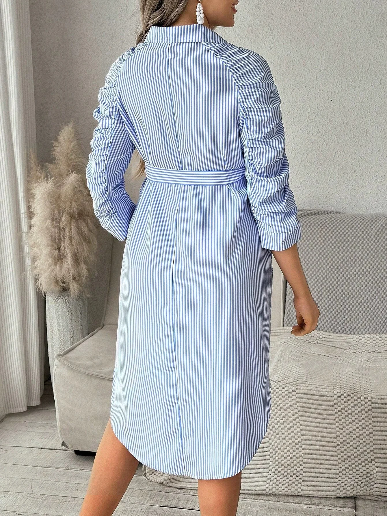 Why This Blue Plaid Maternity Dress Is My Go-To Choice Through All Three Trimesters Why This Blue Plaid Maternity Dress Is My Go-To Choice Through All Three Trimesters