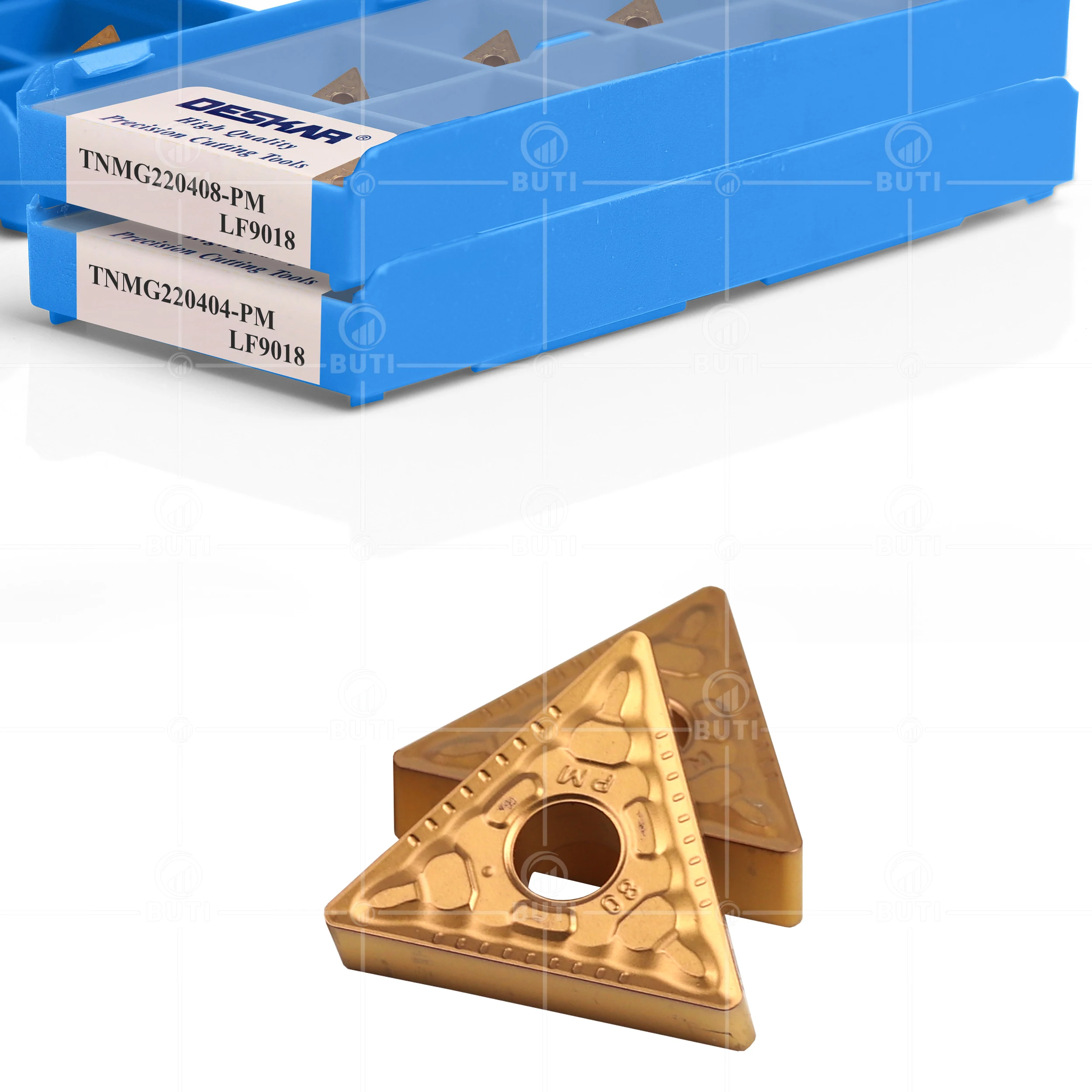 Imagem -03 - Deskar 100 Original Tnmg220408 pm Lf9018 Tnmg220412 pm Lf9018 Cnc Turning Ferramenta Lathe Cutter Carbide Insert para Processamento de Aço