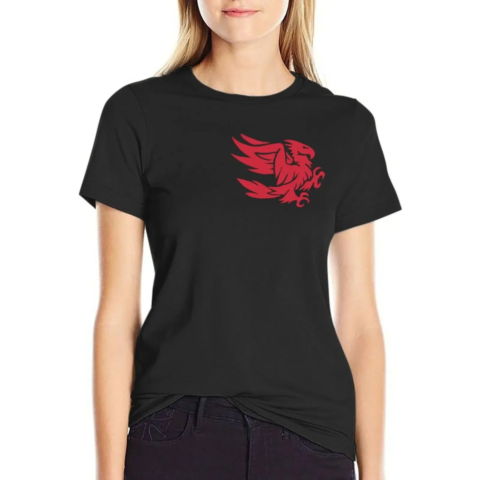 

Red Eagle Emblem T-Shirt sublime female shirts graphic tees Aesthetic clothing t-shirts for Women graphic tees