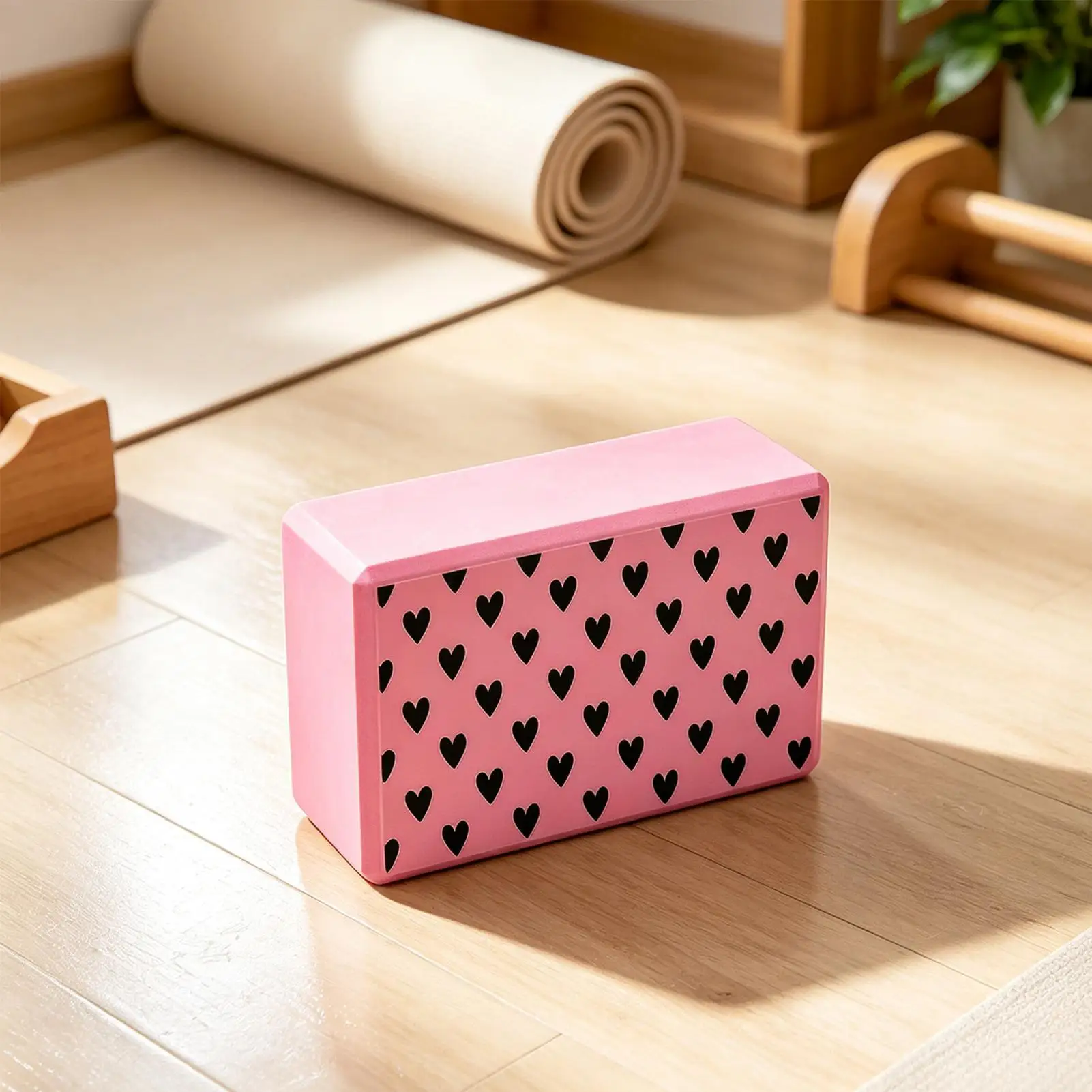 Yoga Blocks High Density Soft Non-Slip Pilates Stretching Support Brick Stretching Blocks for Women Teens Girls Home Indoor