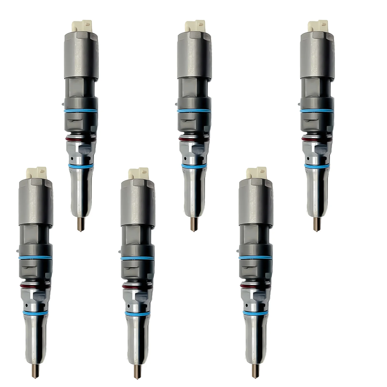 6PCS Fuel Injectors 456-3524 20R-5072 4563524 20R5072 Fits For Caterpillar C9.3 627H 627K 637H 637K Engine