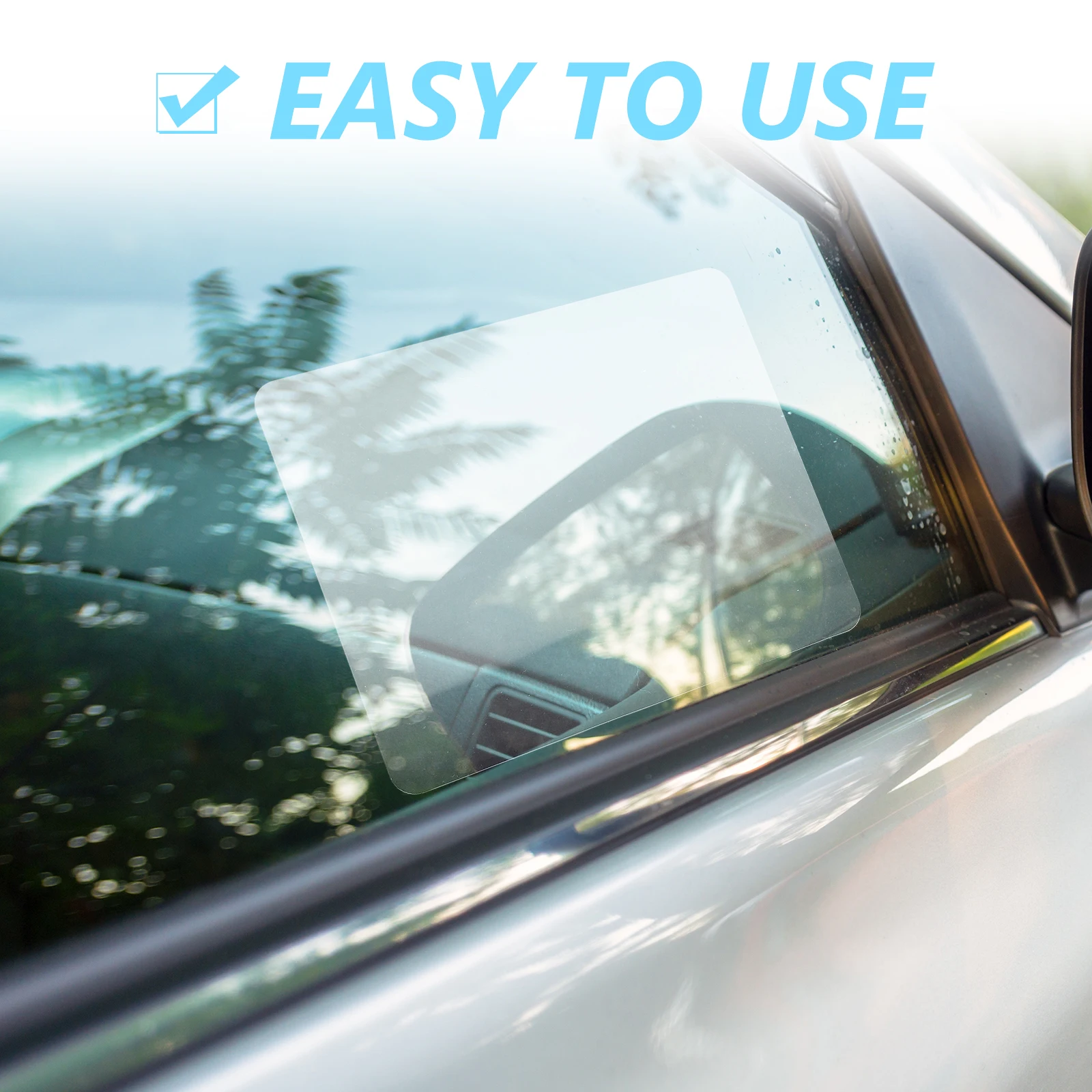 

4Pcs Anti-Fog Rearview Mirror Film Car Side Mirror Film Clear Visibility Rainy Foggy Weather Protection Car Anti Fog Films