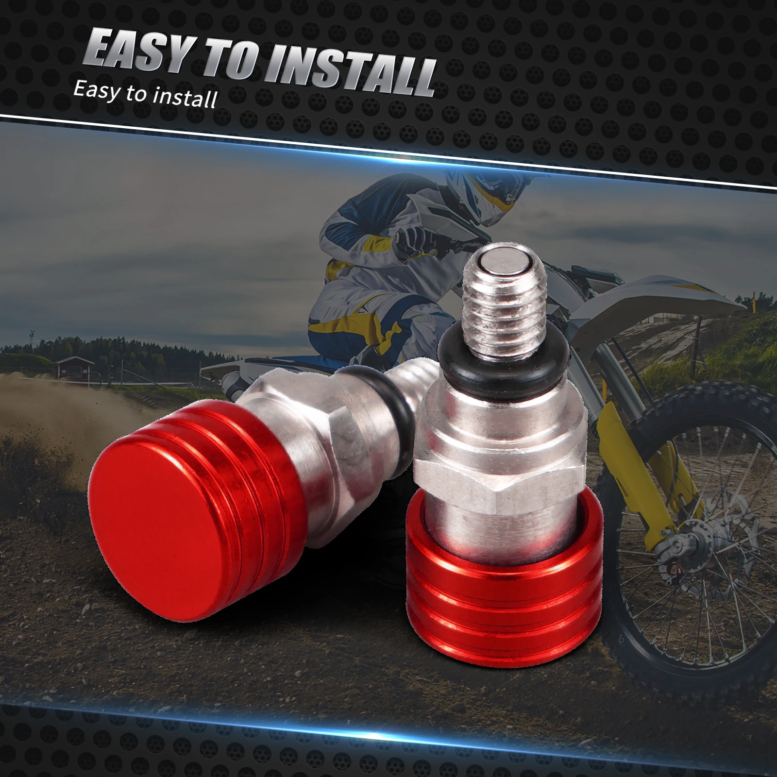 NICECNC M5x0.8 شوكة الهواء النازف صمام لهوندا CR80 CR85 CR125 CR250 CR500 CRF250R CRF450R CRF250X CRF450X CRF250RX CRF450RX #3
