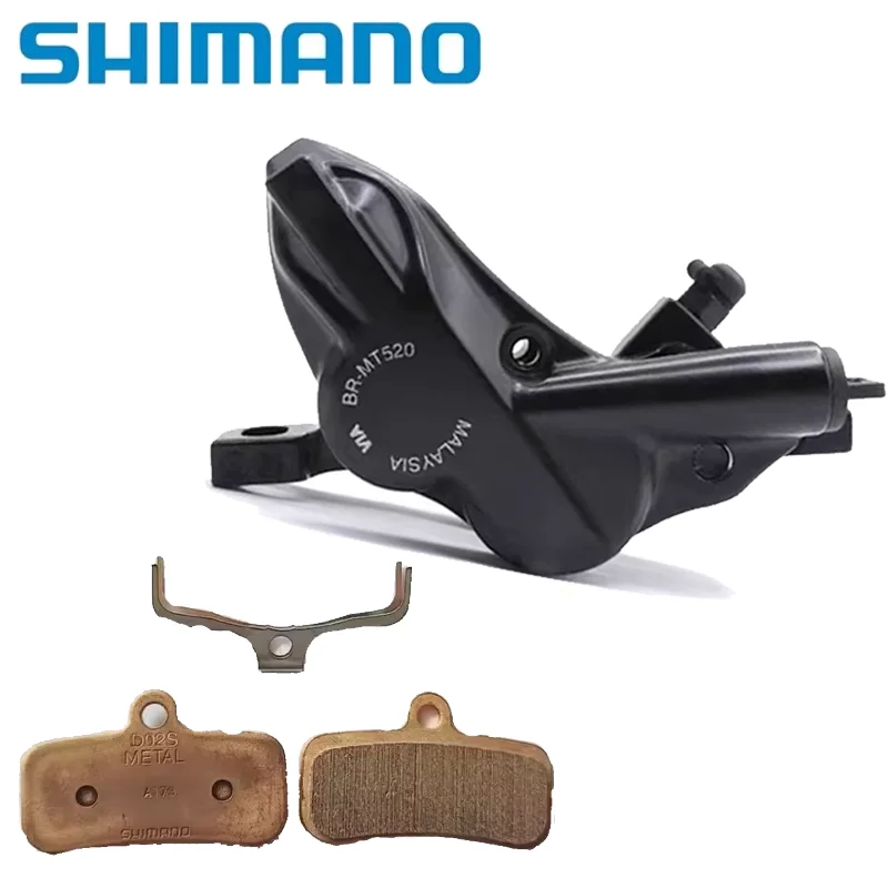 Shimano BR MT520 hydraulische Scheibenbremse, 4 Kolben, Bremssattel-Postmount für Mountainbike,