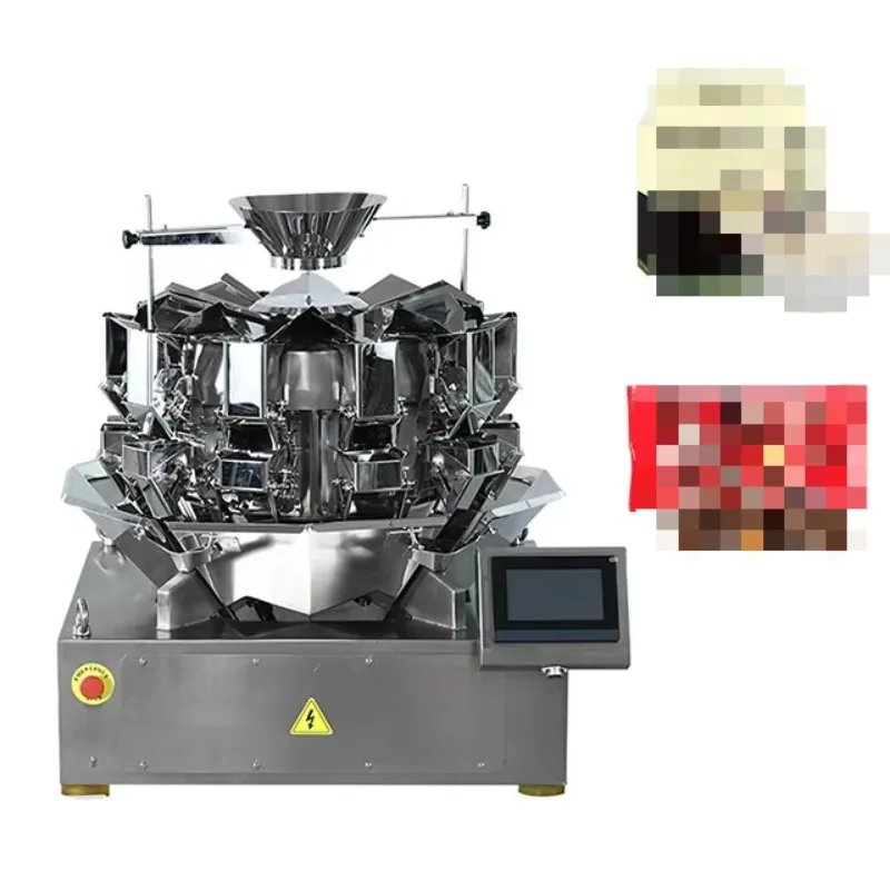 2.5L 10 Heads Standard Multihead Weigher Full Automatic Weighing Dried Fruit Cereal Bar Packaging Machine Customized