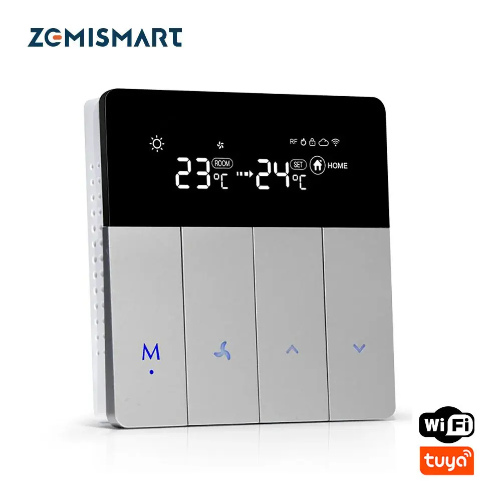 Zemismart Tuya Air Condition Thermostat Alexa Eco Google Home Control Smart Life Timer APP Remote Control