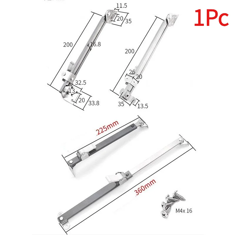 1Pc Stainless Steel Telescopic Wind Support Window Limiter Angle Controller Gusset Fixed Sliding Support Door Window Accessorie.
