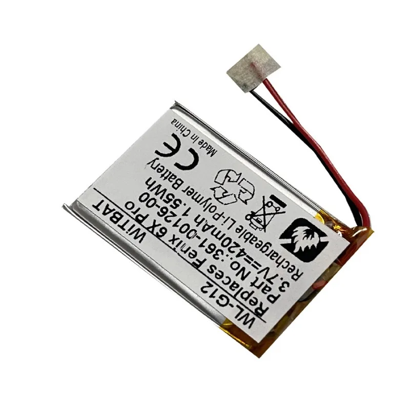 New 3.7V 420mAh 361-00126-00 Replacement Battery for GARMIN Fenix 6 Fenix 6 Pro Part Batteries