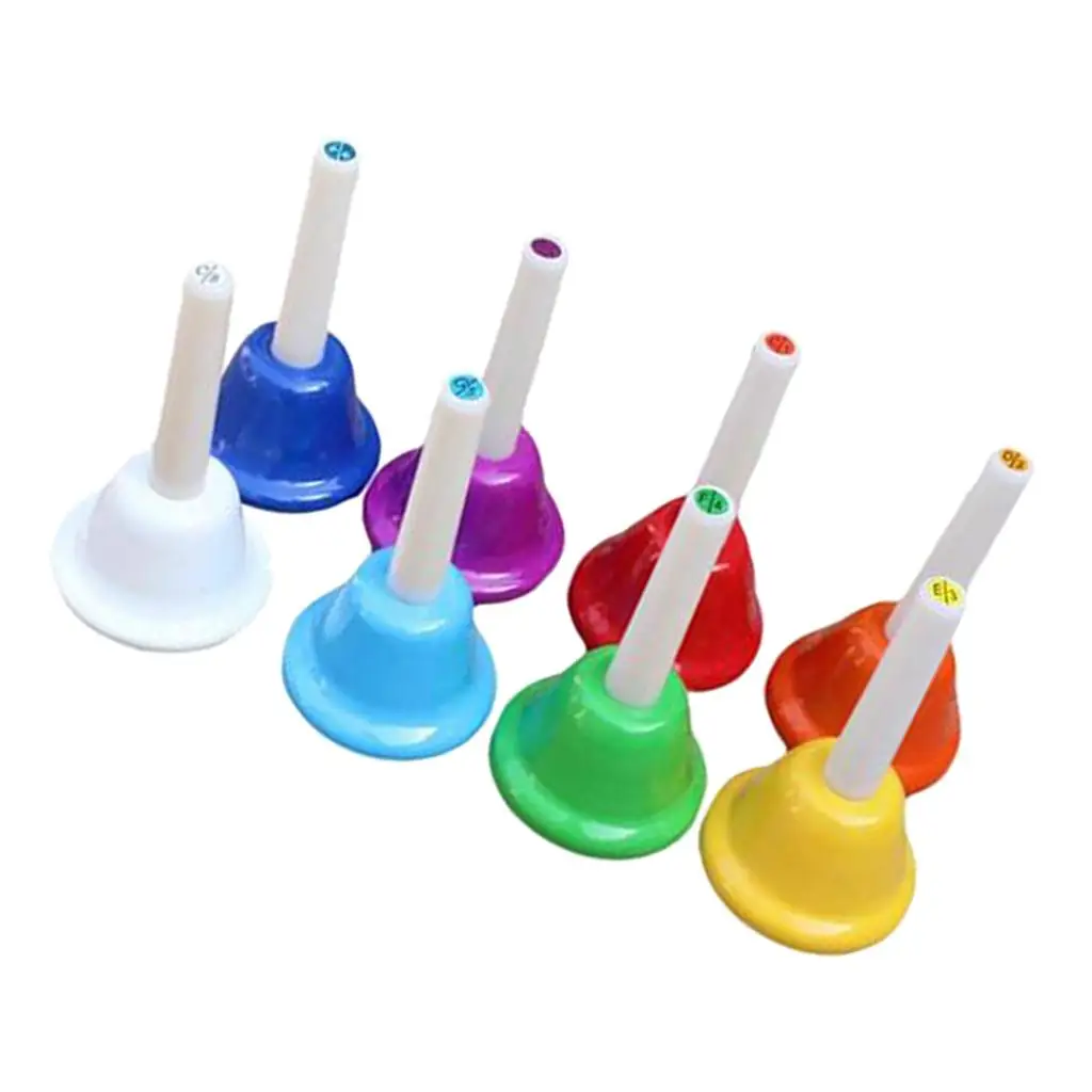 8 Note Diatonic Metal Bells for Kids Toy Chorus Wedding Family Party