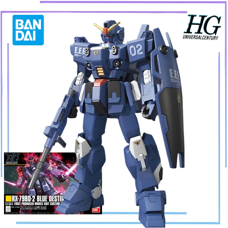 

BANDAI оригинальная серия HGUC HGUC 208 Blue Destiny Unit 2 "EXAM" аниме фигурка в сборе орнамент модель игрушки Коллекционная модель