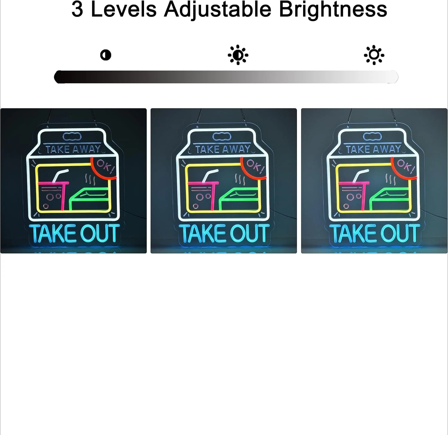 LED ضوء النيون تسجيل إخراج النيون جدار ديكور للوجبات السريعة مطعم مقهى بار مخزن هدية لصديق USB بالطاقة