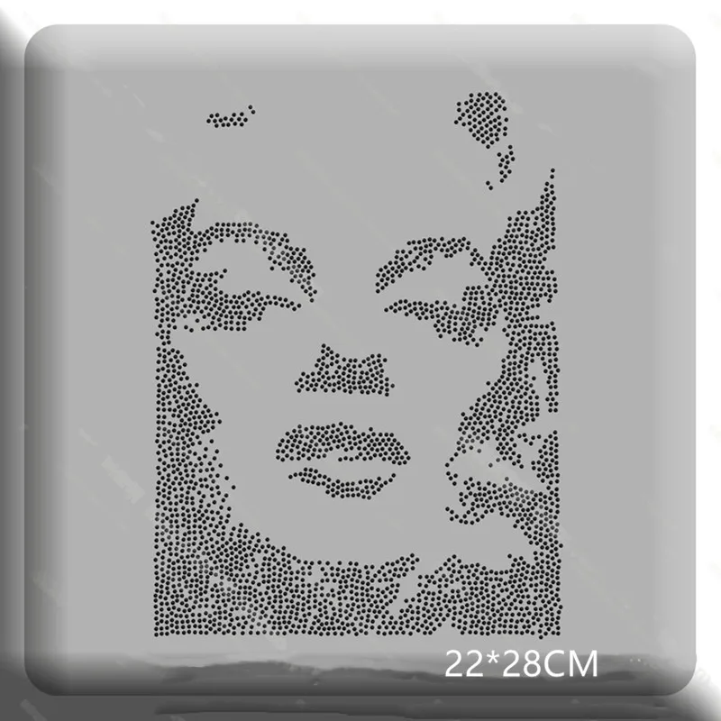 

Marilyn Monroe garment accessories sticker design stone hot fix rhinestone motif iron on transfers patches applique