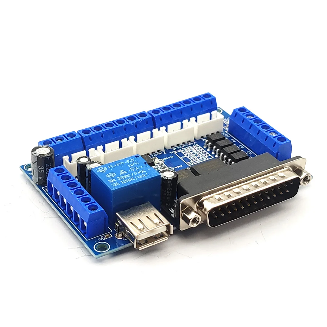 MACH3 5 محور نك لوحة القطع مع كابل يو اس بي ل محرك متدرج سائق موازية ميناء التحكم الأزرق/الأخضر