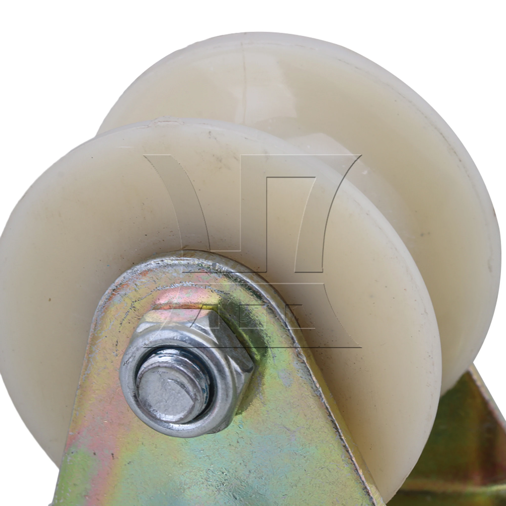 عجلة CNBTR من النايلون على شكل حرف U، مقاس 2 بوصة، سعة تحميل فردية 150 كجم، مناسبة للأبواب والنوافذ المنزلقة #5