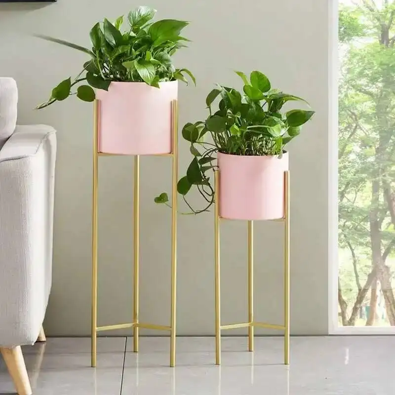 

Nordic Designer Aesthetics Flower Stand Fashion Indoor Balcony Decoration Plant Display Shelf Wedding Muebles Home Furniture