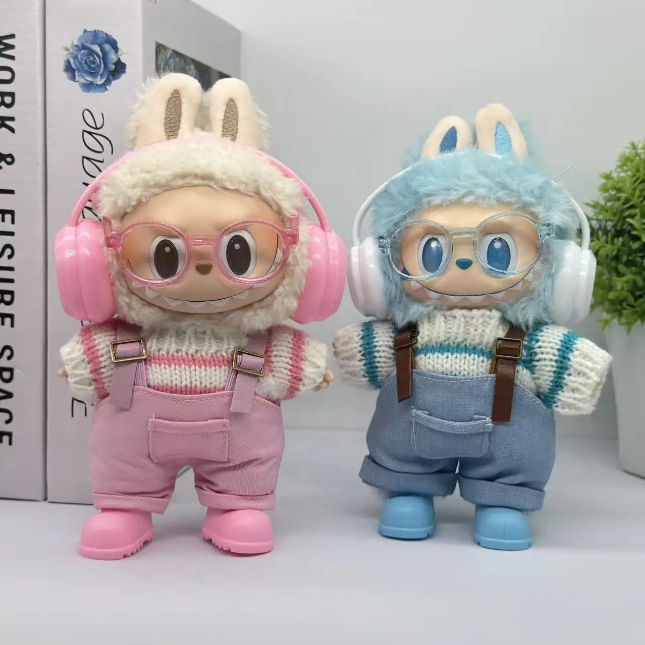 

Mini Doll'S Clothes Outfit Accessories For Korea Kpop Exo Labubu Idol V1 V2 striped sweater autumn and winter clothes Clothing