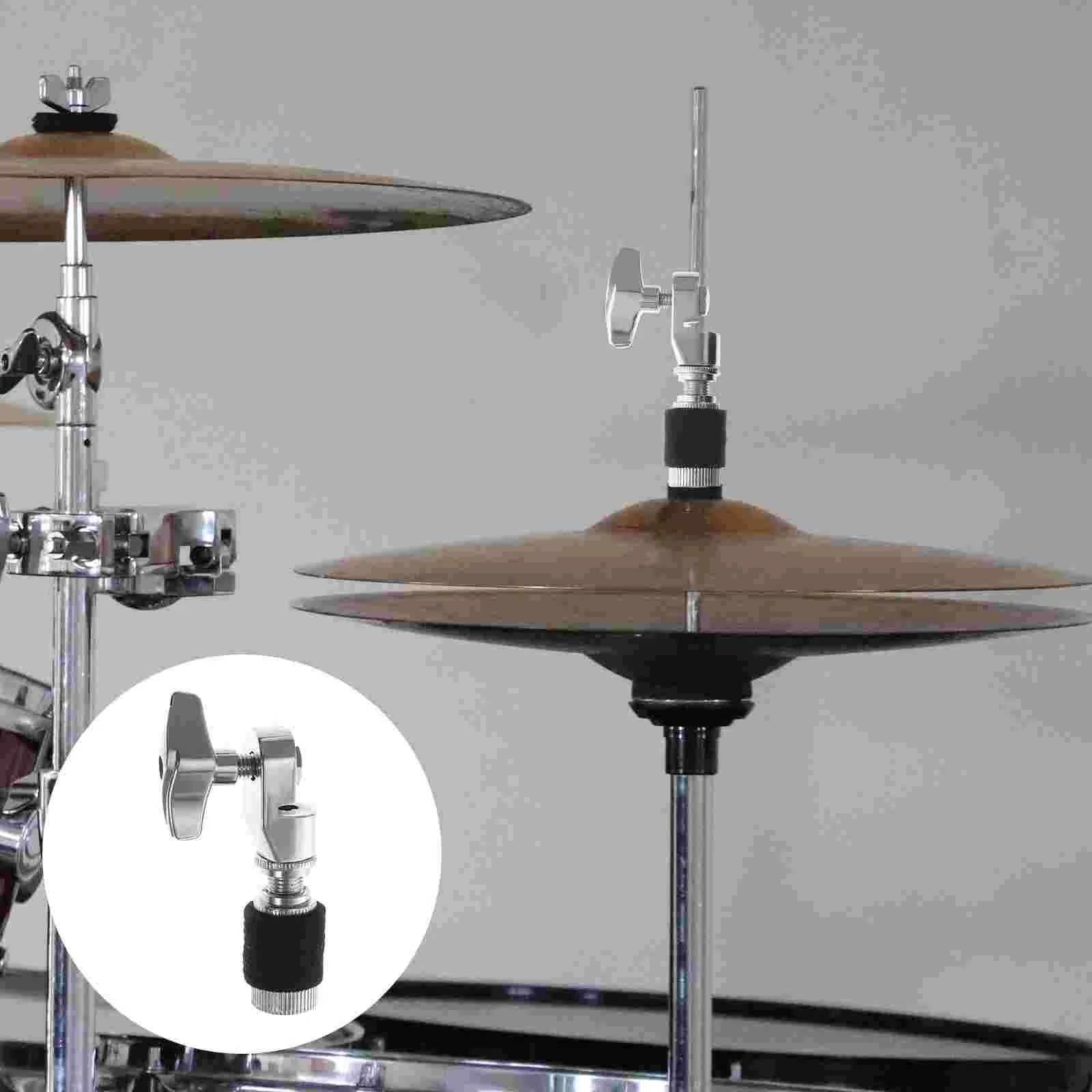 

Cymbal Holder Jazz Drum Parts Metal Accessory Universal Set Hi-hat Post Percussion Velvet Iron Durable Stand