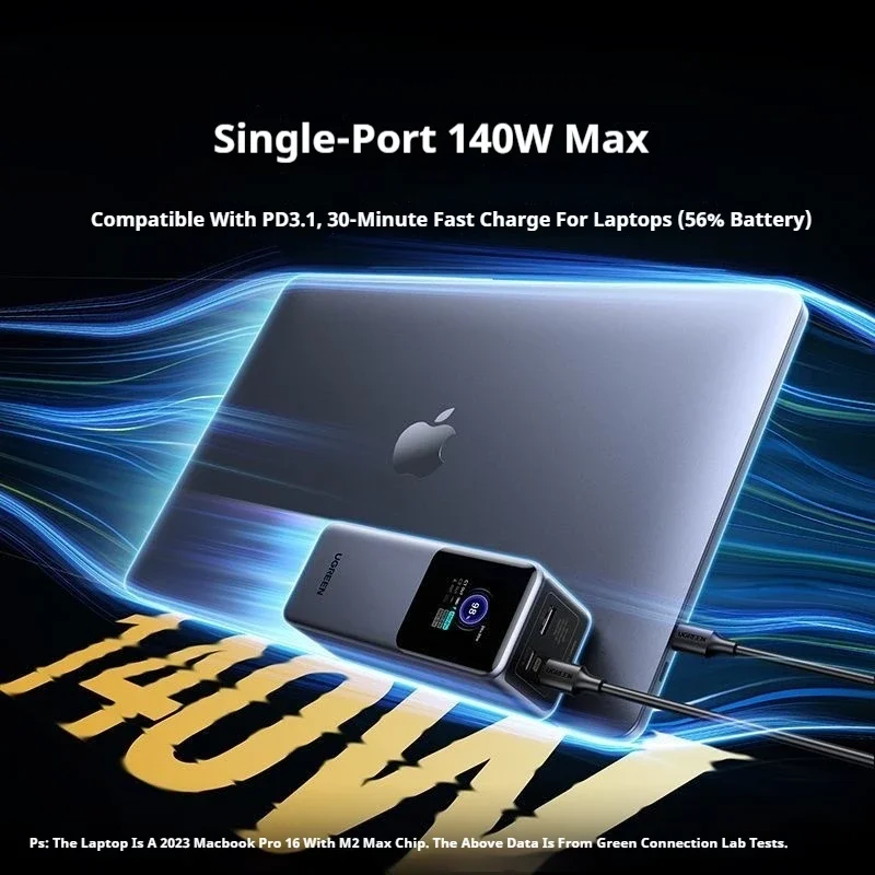 UGREEN 20000mAh قوة البنك 165 واط شحن سريع المدمج في 65 سنتيمتر كابل بطارية خارجية محمولة لأجهزة الكمبيوتر المحمول iPhone16 Pro #2