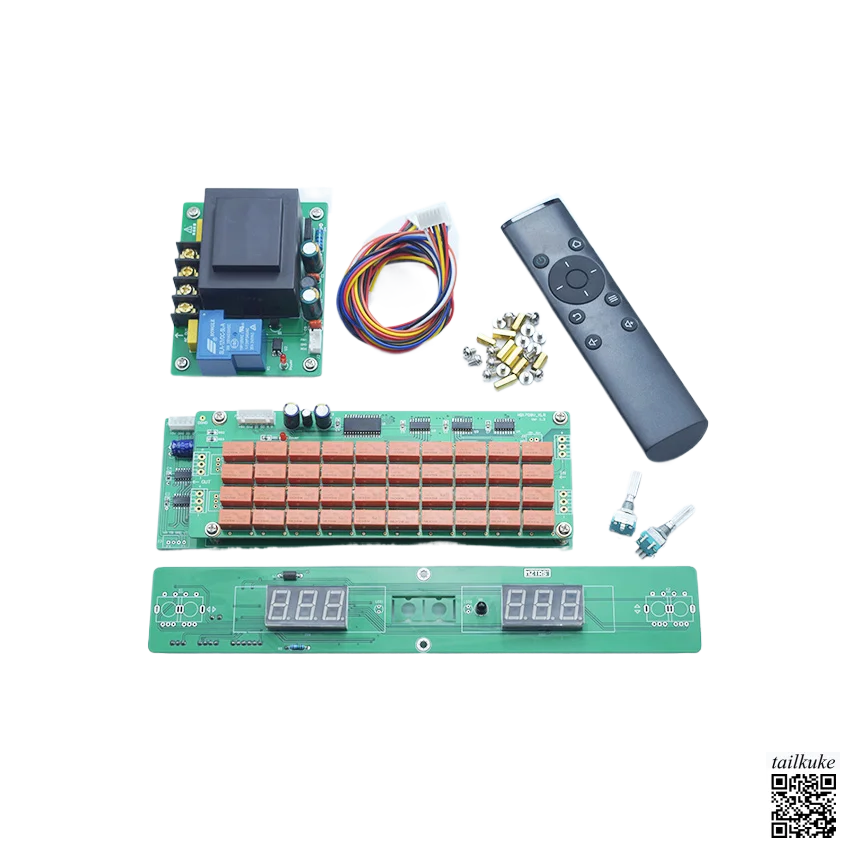 

Fever Remote Control Relay Resistor Volume Control Board Sound Source Switching Board for Balance Front-end Amplifier DIY