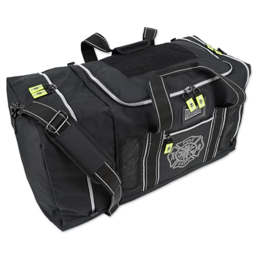 

Newly esigned Lightning X Firefighter Fireman Quad-vent Turnout Gear Bag w/Helmet Compartment, Mesh Vents and Maltese Cross for