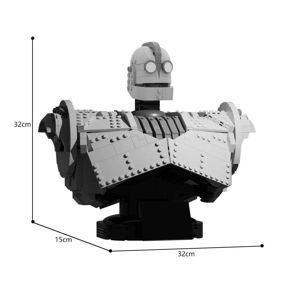 MOC mechanika żelazka gigantyczne zestawy klocków budowlanych film roboty bojowe cegły zabawki budowlane Model postaci cegły zabawki prezenty