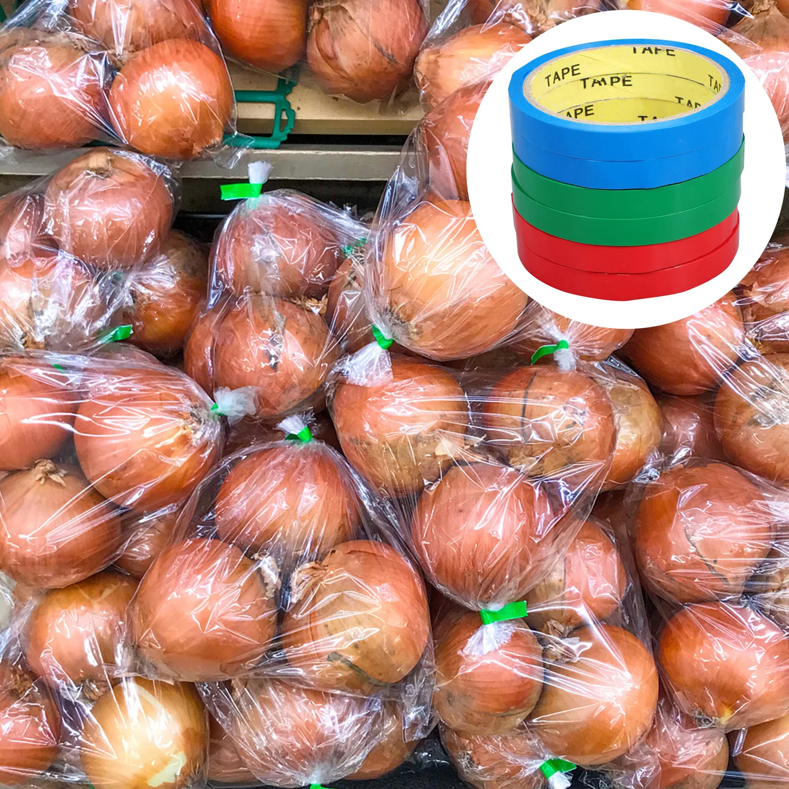 

6 Rolls Pet Sealing For Packaging Bag Tapes Multi-Function Tying Wear-Resistant Bag Sealing Tape Vegetable Fruit