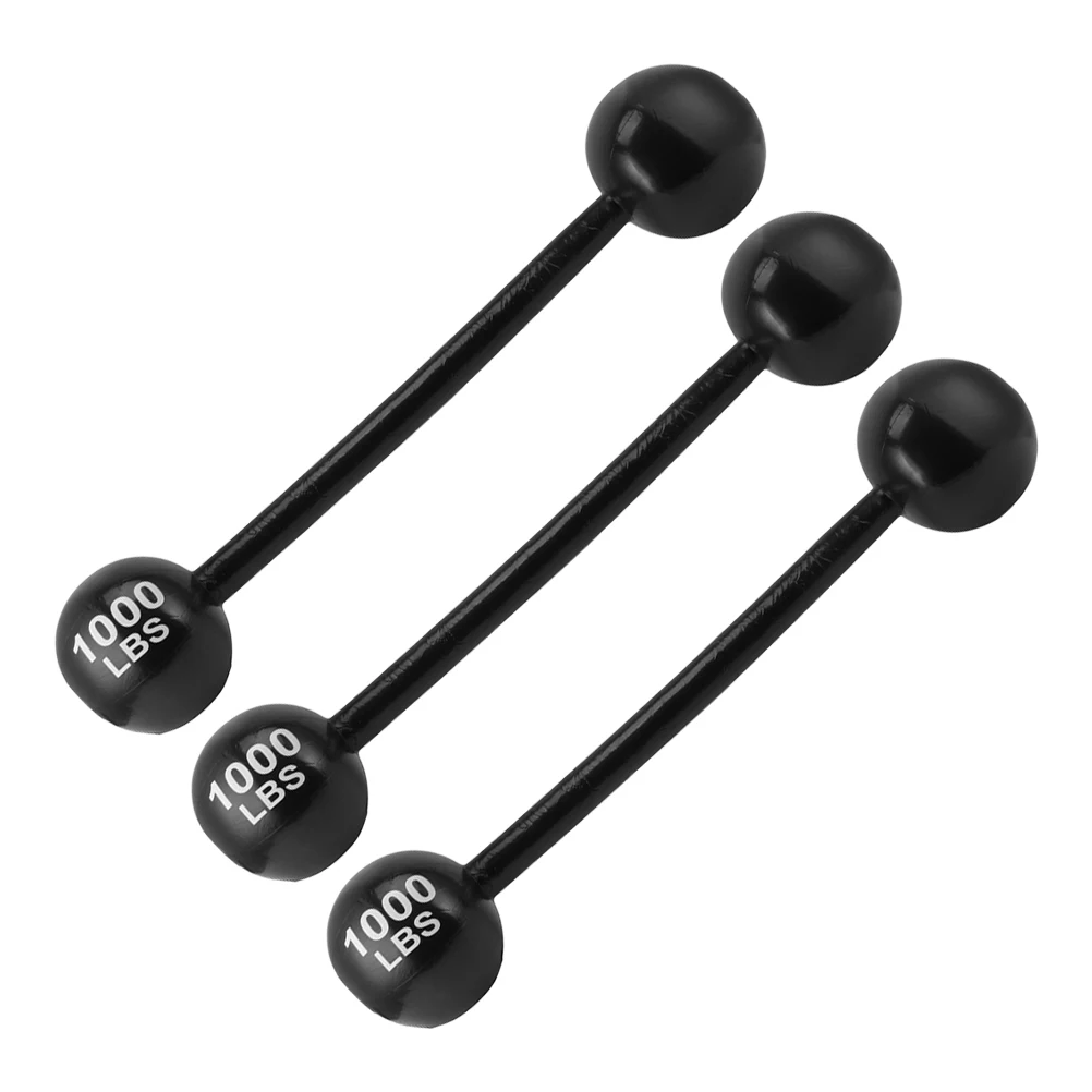 

3pcs Inflatable Barbells Dumbbell Props Kids Party Toys Black PVC Material Sports Game Accessories Outdoor Decorations