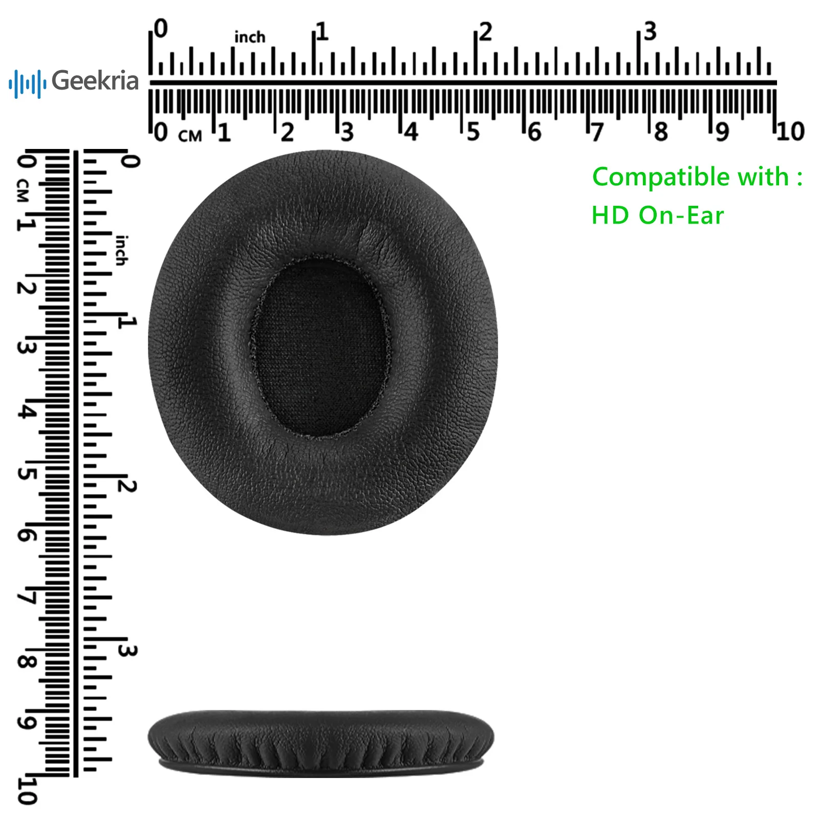 Geekria-almohadillas de espuma viscoelástica para auriculares Beats SoloHD (810-00012-00)